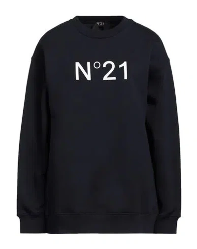 N°21 Woman Sweatshirt Midnight Blue Size Xl Cotton In Black