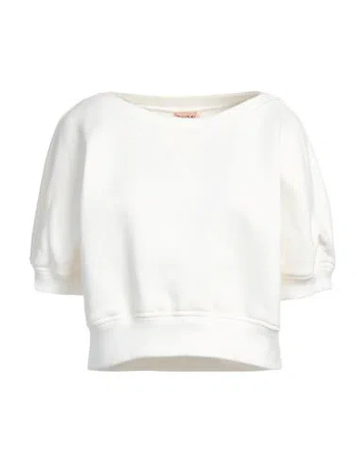 N°21 Woman Sweatshirt Off White Size 8 Cotton In Off White