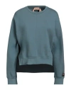 N°21 Woman Sweatshirt Pastel Blue Size 10 Cotton