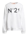 N°21 Woman Sweatshirt White Size 10 Cotton