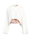 N°21 Woman Sweatshirt White Size M Cotton, Acetate, Silk