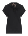 N°21 Woman T-shirt Black Size 10 Cotton
