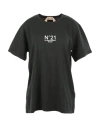 N°21 Woman T-shirt Black Size 4 Cotton