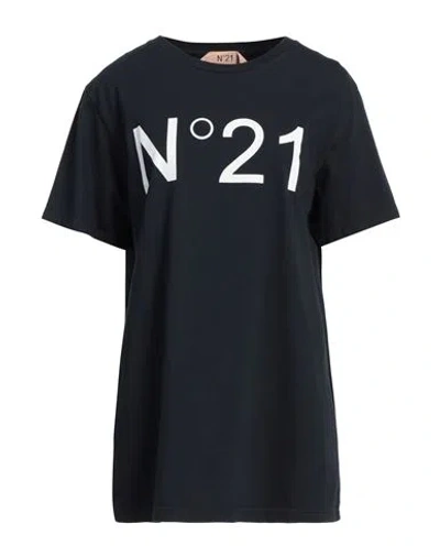 N°21 WOMAN T-SHIRT BLACK SIZE M COTTON