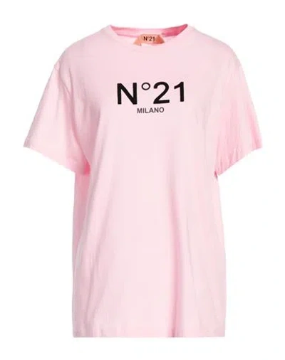 N°21 Woman T-shirt Pink Size 10 Cotton