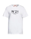 N°21 Woman T-shirt White Size 2 Cotton