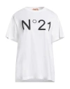 N°21 Woman T-shirt White Size 6 Cotton