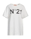 N°21 Woman T-shirt White Size S Cotton In White