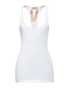 N°21 Woman Tank Top White Size 8 Cotton In White