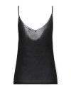 N°21 Woman Top Black Size 8 Cotton, Polyamide In Black