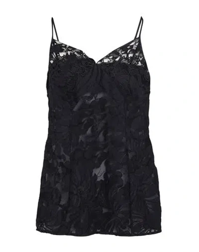 N°21 Woman Top Black Size 8 Cotton, Polyamide, Elastane