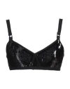 N°21 Woman Top Black Size L Polyester, Elastane, Polyamide In Black