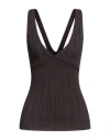 N°21 Woman Top Dark Brown Size 10 Viscose, Polyester In Brown