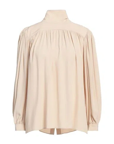 N°21 Woman Top Sand Size 6 Acetate, Silk In Neutral