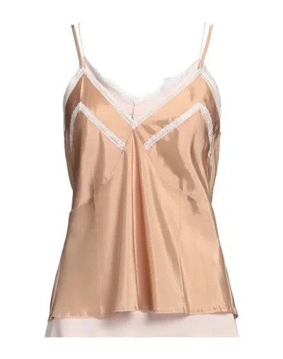 N°21 Woman Top Sand Size 8 Viscose, Polyester In Gold
