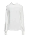 N°21 Woman Top White Size 6 Acetate, Silk