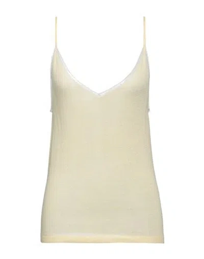 N°21 Woman Top Yellow Size 8 Cotton, Polyamide