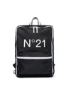 N°21 Zaino Con Tape Logato In Black