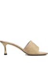 N°21 60mm Logo-embossed Interwoven Sandals In Neutral