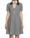 N°21 Abito Donna Gingham And Sequin Vintage Style Dress In Black White
