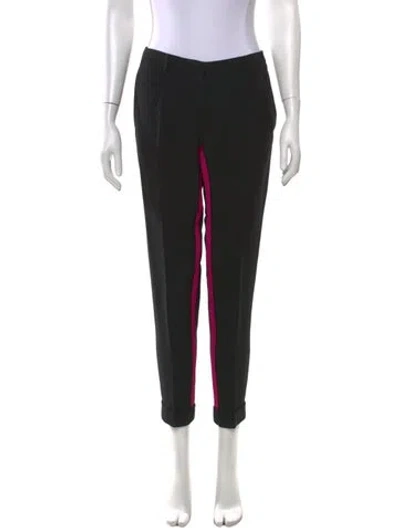 Pre-owned N°21 Acetate Straight Leg Pants In Black