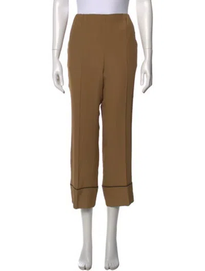 Pre-owned N°21 Acetate Straight Leg Pants In Brown