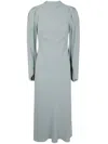N°21 Crepe Sable Midi Dress In Gray