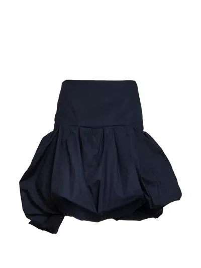 N°21 Balloon Flared Skirt In Blue