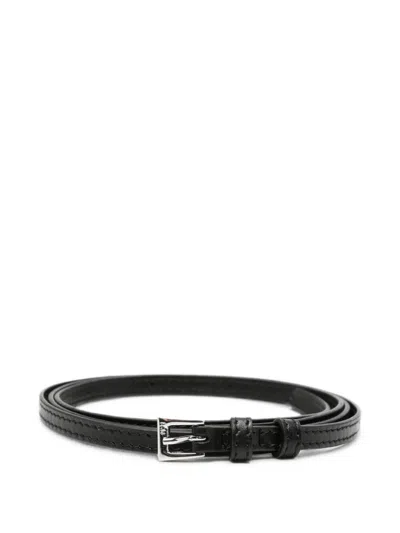 N°21 Belt Silver Buckle "6601.6974 9000 Black"