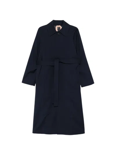 N°21 Belted Trench Coat In Blue