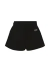 N°21 Black Shorts For Girl With Logo In Black