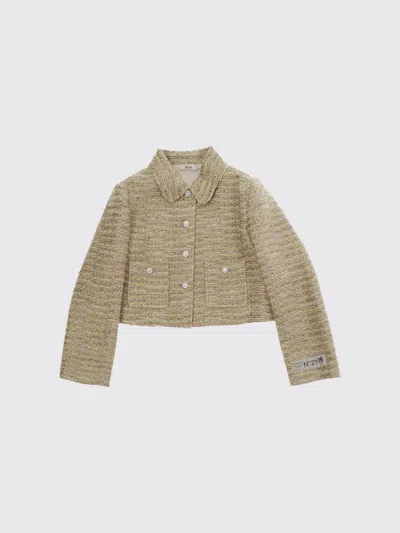 N°21 Blazer Kids Color Beige In Brown