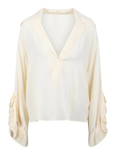 N°21 Blouse With Rippled Detail