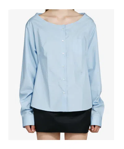 N°21 Boat Neck Shirt In Blue