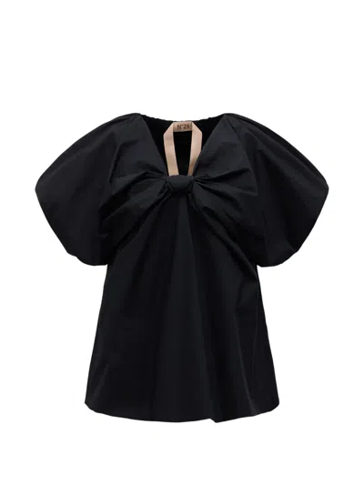 N°21 Bow Blouse In Black