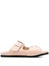 N°21 Bow Detail Strappy Slides In Pink