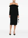N°21 Bow Off-shoulder Dress In Black