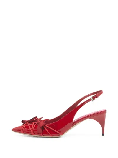 Pre-owned N°21 Bow-detail Buckle Pumps In Red