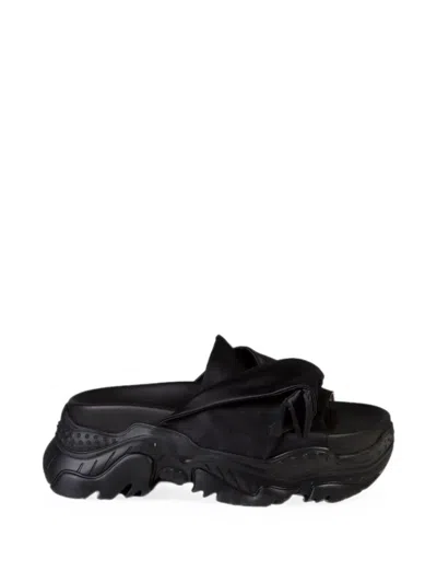 N°21 Bow-detail Chunky-sole Sandals In Black