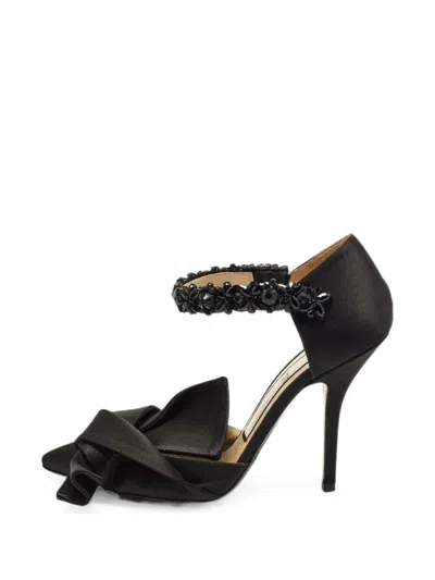 Pre-owned N°21 Bow-detail Heeled Pumps In Black