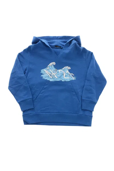 N°21 Boys Blue Graphic Hoodie