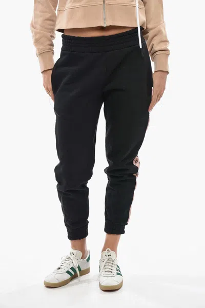 N°21 Branded Side Tape Joggers In Black