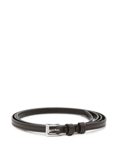 N°21 Buckle-fastening Leather Belt In Brown