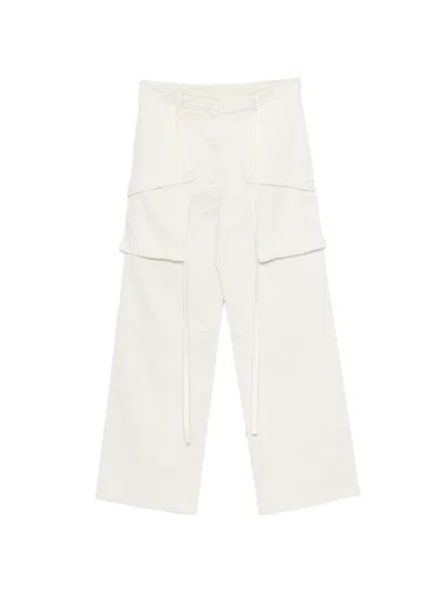 N°21 Button Cargo Trousers In Animal Print