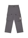 N°21 Button Cargo Trousers In Gray