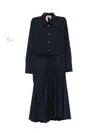 N°21 Button-down Flared Midi Dress