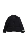 N°21 Button Single-breasted Jacket In Black
