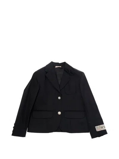 N°21 Kids' Button Single-breasted Jacket In Black