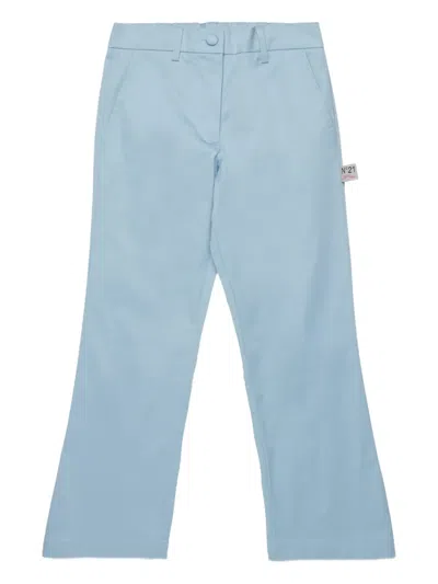 N°21 Kids' Button Trousers In Blue