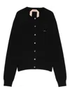 N°21 Button-up Cardigan In Black